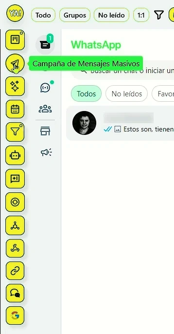 como acceder a la campaña de mensajes masivos
