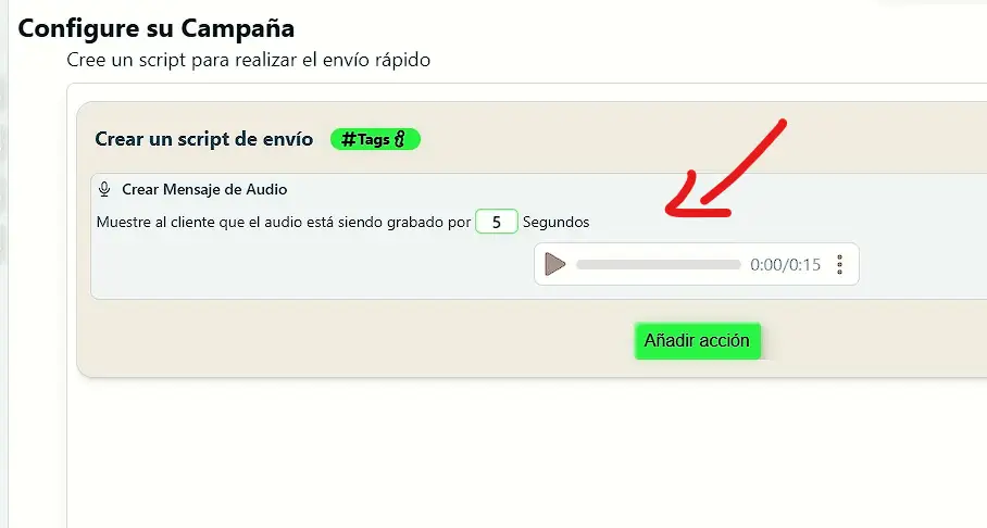 Cargando una nota de voz para la depuración
