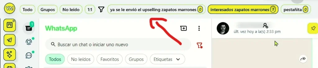 Pestaña de Seguimiento para zapatos marrones creada